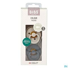 Bibs 2 Sucette Symmetric Duo Sand/Iron 2