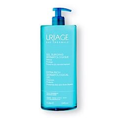 Uriage Gel Surgras Dermatologique Visage & Corps Peaux Sensibles Flacon Pompe 1l