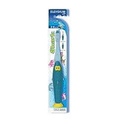 Oral Care Elgydium Kids Brosse à Dents Shark, enfants de 2 à 6 ans, Souple1x
