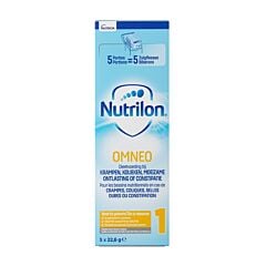 Nutrilon Omneo 1 Crampes-Coliques-Selles Dures-Constipation 0m+ Poudre 5 Sachets x 22,6g