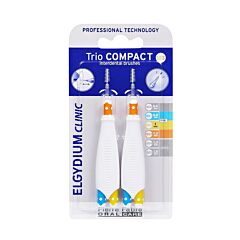 Oral Care Elgydium Clinic IDB Trio Compact Compact Interdentale Borstel ISO 1/2/3 2x