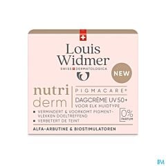 Louis Widmer Nutriderm Pigmacare Dagcrème Zonder Parfum UV50+ - 50ml