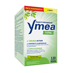 Ymea Total - Ménopause - Contre bouffées de chaleur & fatigue - 120 Gélules
