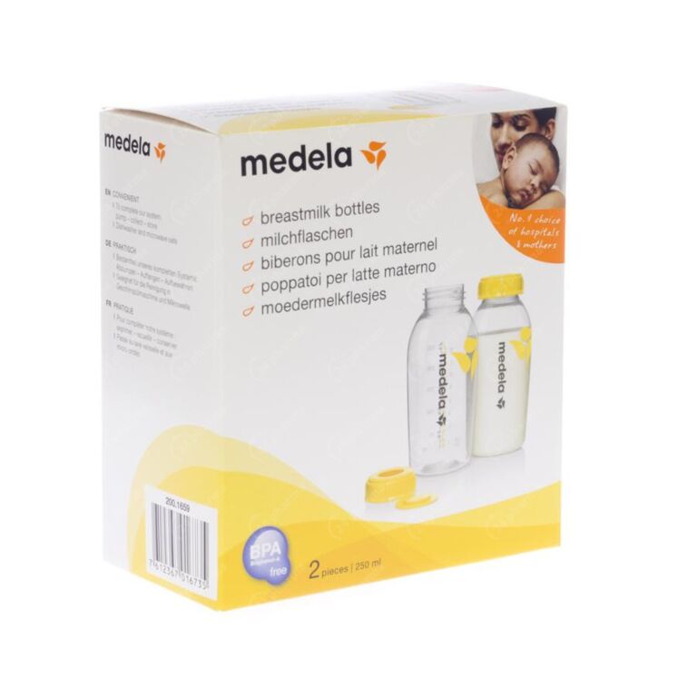 Medela Biberon pour Lait Maternel 250ml 2 Pièces Acheter / Commander En  Ligne ✓