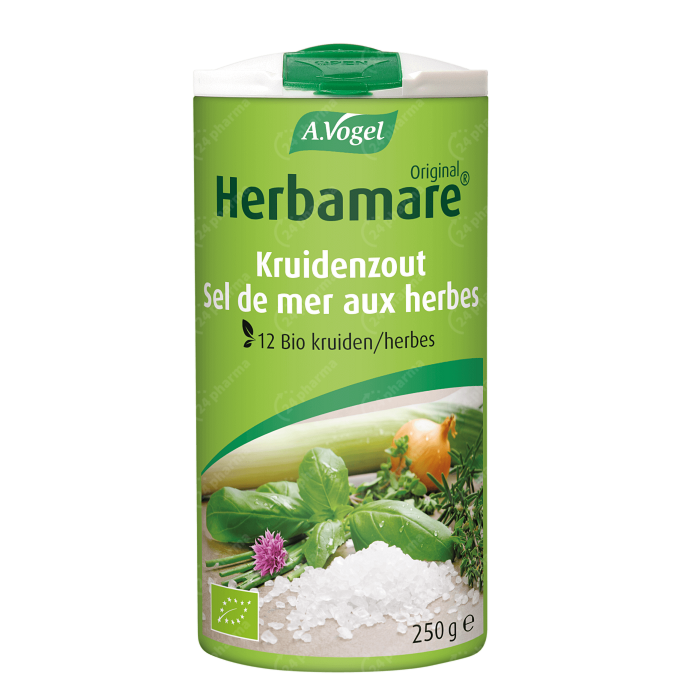 A. Vogel Herbamare Original Sel Marin aux Herbes 100% Naturel et Sans  Gluten 250g Acheter / Commander En Ligne ✓