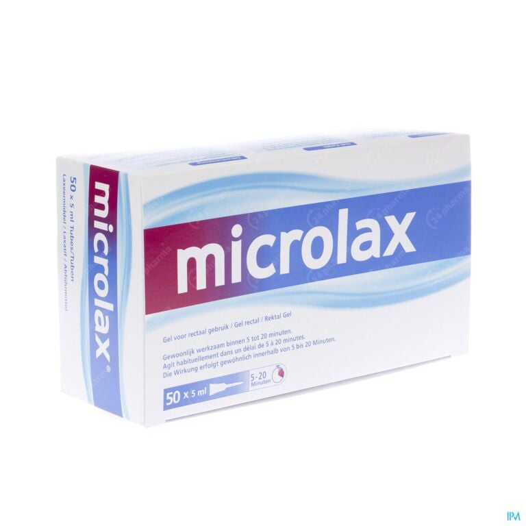Microlax Constipation Occasionelle Gel Rectal 50x5ml Acheter / Commander En  Ligne ✓