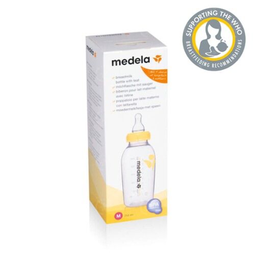 Medela Biberon pour Lait Maternel 250ml avec Tétine Débit Moyen 1 Pièce  Acheter / Commander En Ligne ✓