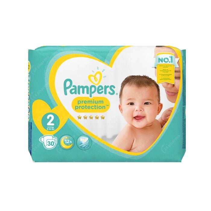 PAMPERS Premium protection couches taille 0 (-3kg) 24 couches pas