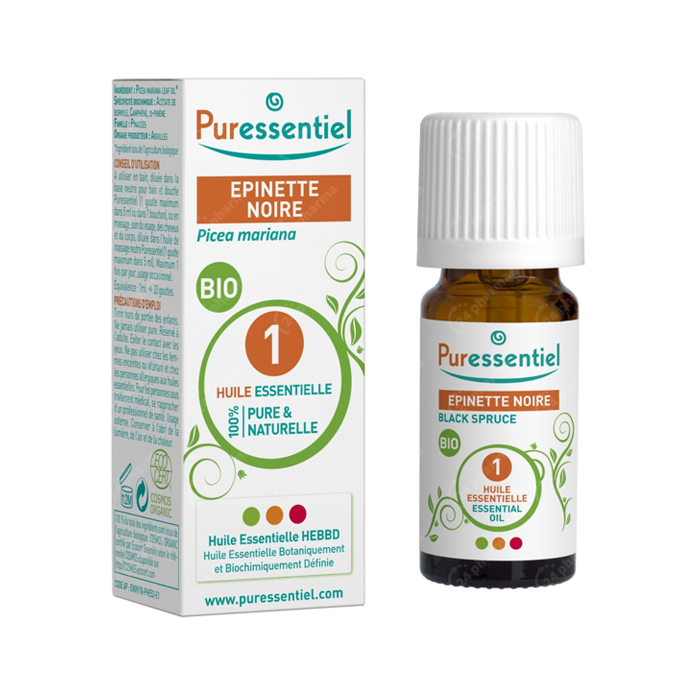 Huile essentielle bio gingembre frais Puressentiel, flacon de 5 ml