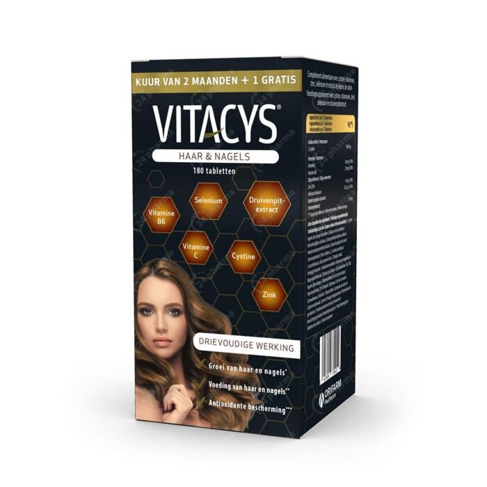 struik wazig Zware vrachtwagen Vitacys Haar & Nagels NF Promo 120 + 60 Tabletten GRATIS online Bestellen /  Kopen