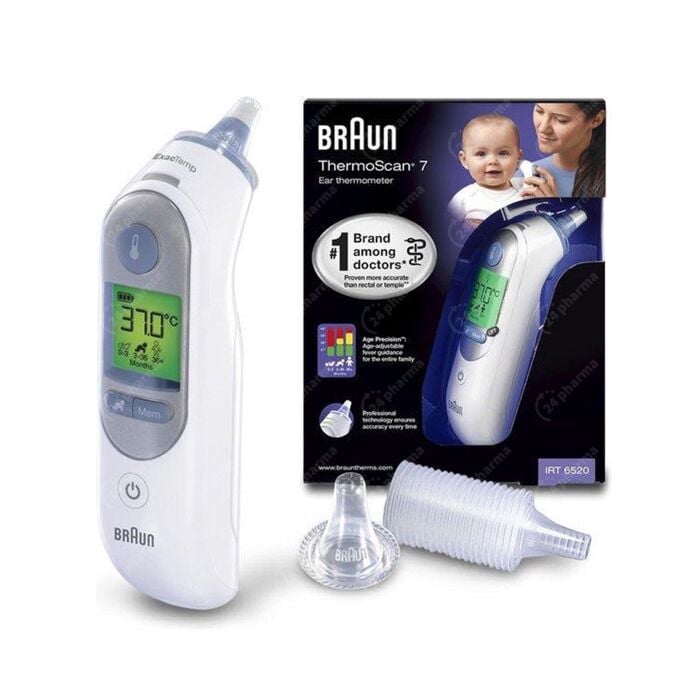 breed elk stoom Braun Thermoscan 7 Oorthermometer IRT 6520 + 3 Accessoires online Bestellen  / Kopen