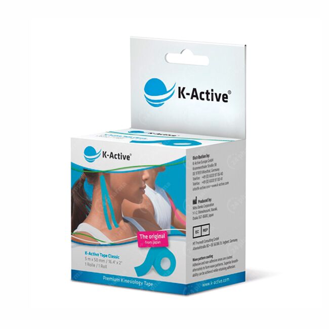 Afhankelijkheid Messing Rubber Naqi K-Active Tape Blauw 5,0cmx5m 1 Rol online Bestellen / Kopen