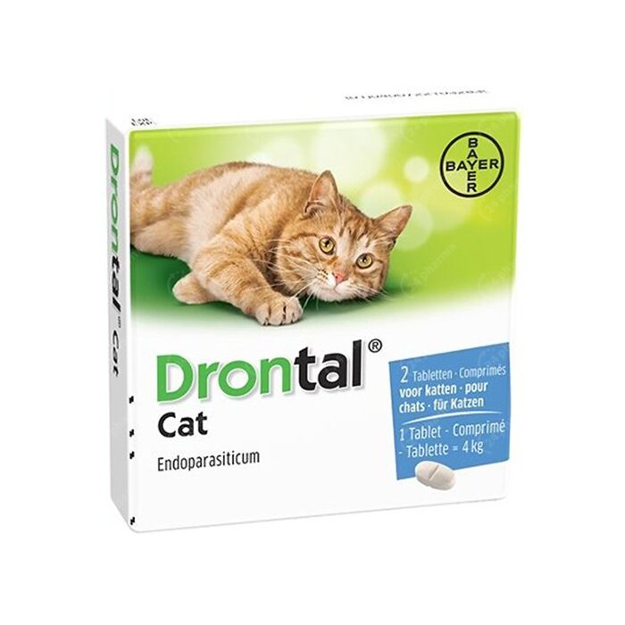 Drontal Katten Ontworming 2 Tabletten online Bestellen /