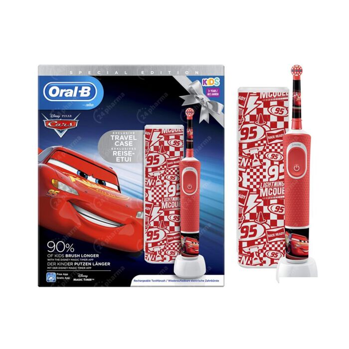 Wanten Afrekenen stijfheid Oral-B D100 Cars Elektrische Tandenborstel 1 Stuk + GRATIS Travelcase  online Bestellen / Kopen