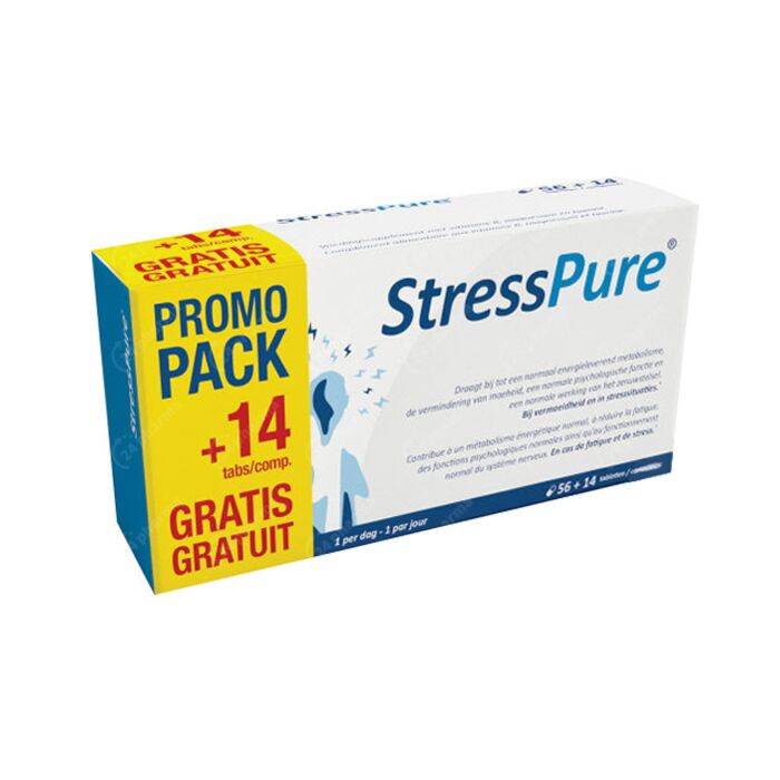 Mislukking canvas Niet modieus StressPure 56 Tabletten Promo + 14 Tabletten GRATIS online Bestellen / Kopen