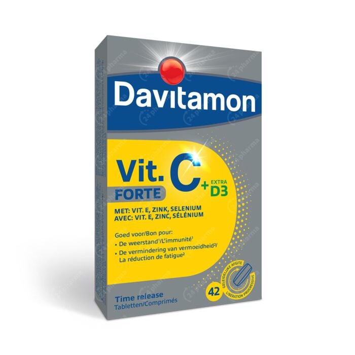 Intact ventilatie huilen Davitamon Vitamine C Forte (+ Extra D3) 42 Tabletten online Bestellen /  Kopen