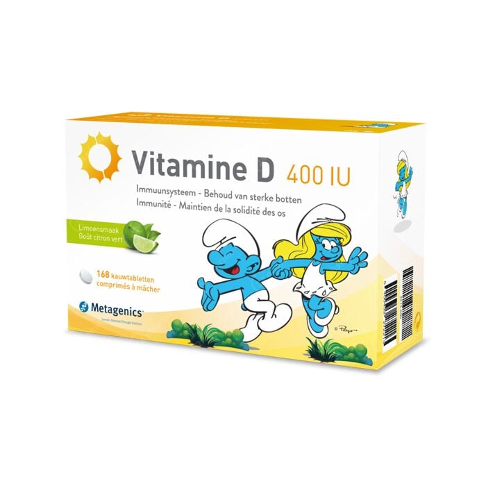 geboorte roddel Jaar Metagenics Vitamine D 400IU Smurfen 168 Kauwtabletten online Bestellen /  Kopen