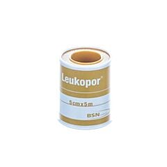 Leukopor Kleefpleister 5cm x 5m 1 Stuk