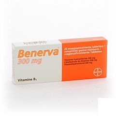 Benerva 300mg 20 Comprimés Gastro-Résistants