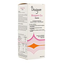 Biogam Cu Cuivre Solution Buvable Flacon 60ml