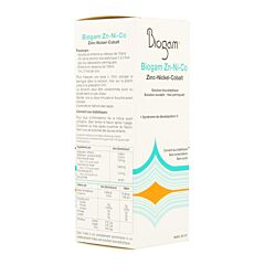 Biogam Zn-Ni-Co Zinc-Nickel-Cobalt Solution Buvable Flacon 60ml