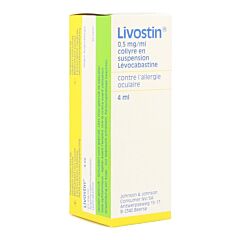 Livostin 0,5mg/ml Collyre Flacon 4ml