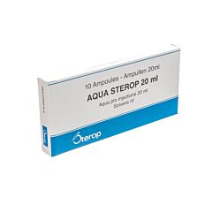 Aqua Sterop Pour Inj Solvens Amp 10 X 20ml