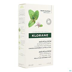 Klorane Anti-Pollution Shampooing Détox à la Menthe Aquatique Flacon 400ml