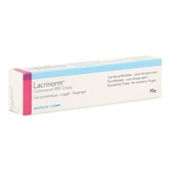 Lacrinorm Gel Ophtalmique Larmes Artificielles Yeux Secs Tube 10g