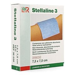 Stellaline 3 Compresse Stérile 7,5x7,5cm 12 Pièces