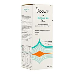 Biogam Zn Zinc Solution Buvable Flacon 60ml