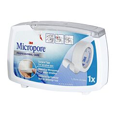 3M Micropore Sparadrap Microporeux Peaux Sensibles 12,5mmx9,1m 1 Pièce