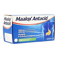 Maalox Antacid Goût Menthe 100 Comprimés à Croquer