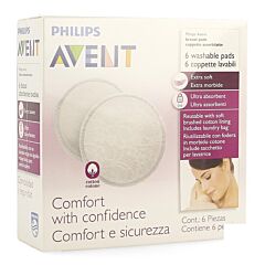 Philips Avent Coussinets dAllaitement Lavables 6 Pièces