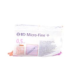 BD Microfine+ Insulinespuit 0,5ml 30g 8mm 10 Stuks