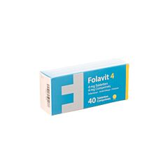 Folavit 4mg Foliumzuur 40 Capsules