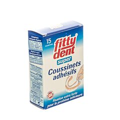 Fittydent Coussins Adhésifs Fixation Extra Forte Prothèse Inférieure 15 Pièces