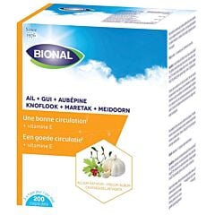 Bional Ail-Gui-Aubépine + Vitamine C Circulation 200 Gélules