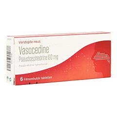 Vasocedine Pseudoephedrine 60mg 6 Comprimés