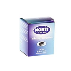 Norit 250mg Charbon Actif 75 Comprimés