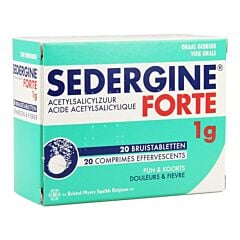 Sedergine Forte 1g 20 Comprimés Effervescents