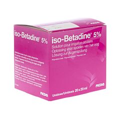 Iso-Betadine Solution pour Irrigation Oculaire 5% Unidoses 20 x 20ml