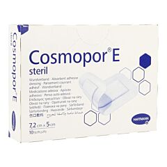 Hartmann Cosmopor E Pansement Stérile Autoadhésif 7,2cmx5cm 10 Pièces