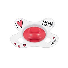 Difrax Sucette Natural I Love You Newborn Mama/Papa - 1 Pièce