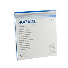 Aquacel Ag Verband Hydrofiber Steriel 15cm x 15cm 5 Stuks