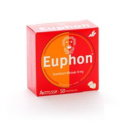 Euphon Toux Sèche & Enrouement 50 Pastilles à Sucer