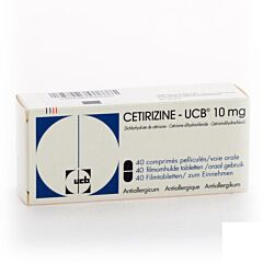 Cetirizine UCB 10mg 40 Tabletten
