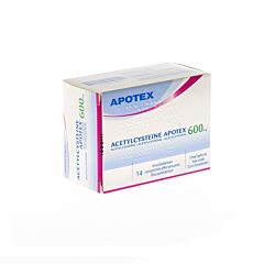 Acetylcysteine Apotex 600mg 14 Comprimés Effervescents