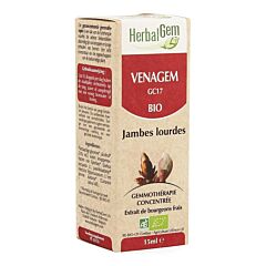 Herbalgem Venagem Complexe Jambes Lourdes Flacon Compte Gouttes 15ml