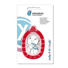 Miradent Infant-O-Brush Brosse à Dents Bébé Rouge 1 Pièce